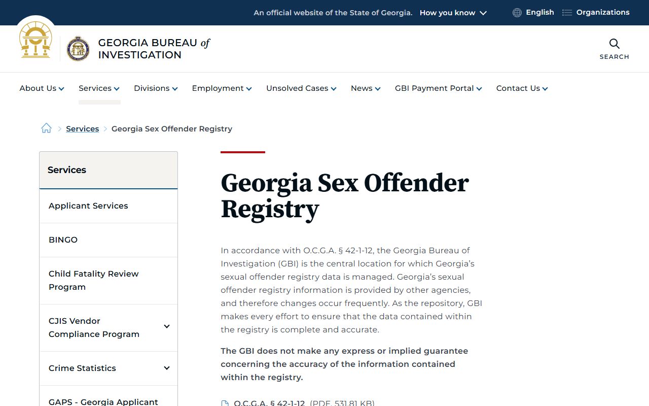 Morgan County arrest records and court charges GBI sex offender registry information