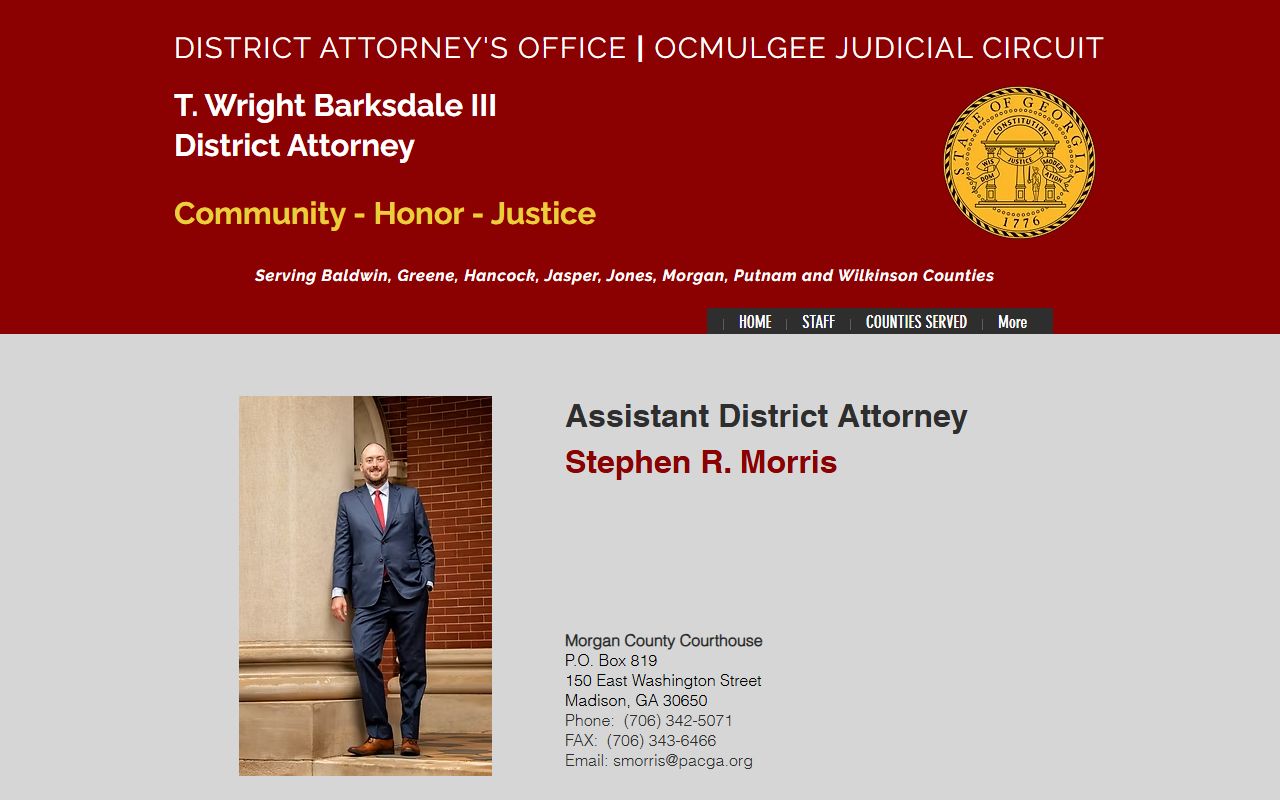 Morgan County criminal court records assistant district attorney page