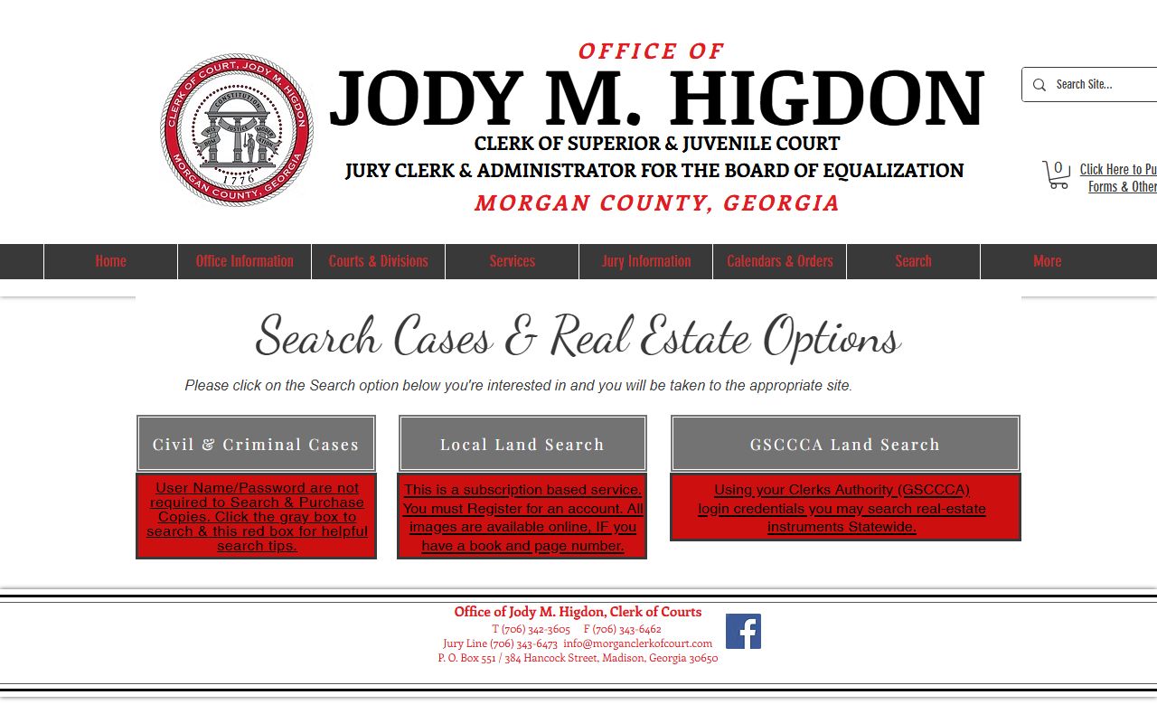 Morgan County Court records clerk search options