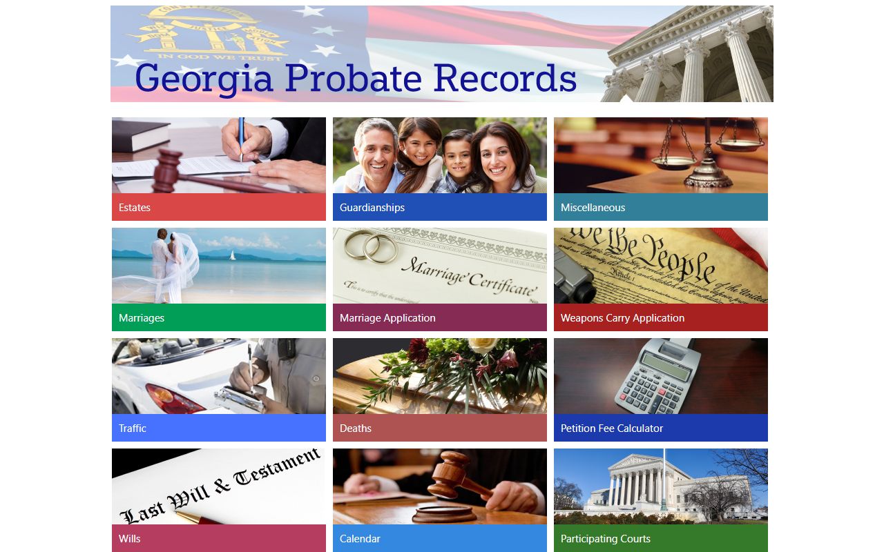 Morgan County probate records Georgia Probate Records portal